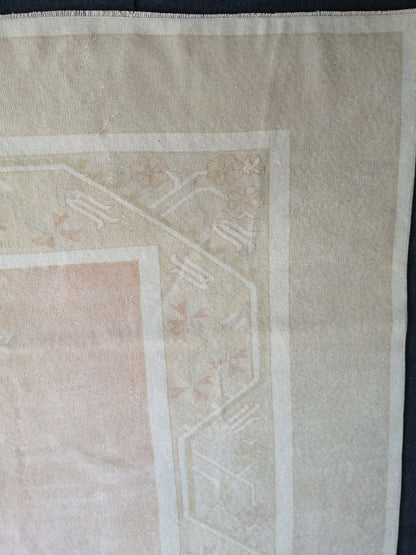 Soft Colors Turkish Rug Muted Oushak Rug 6.3 x 9.3 Rug Muted Wool Oushak Rug, Oushak Runner Rug, Faded Hand Made Rug  Oriental Rug