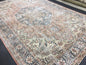 Muted Large Handmade RUG 7.8 x 11.8 TURKISH Rug Vintage Oushak Rug Muted Vintage Rug Wool Persian Rug Hand Knotted Rug Vintage 8x12 Rug