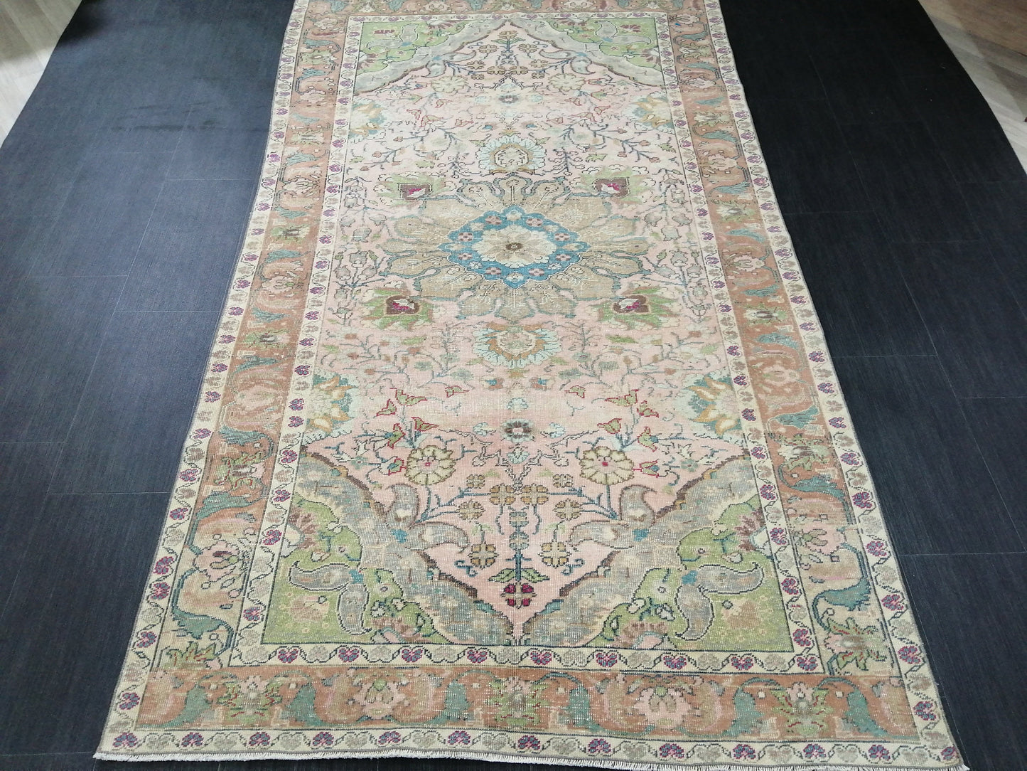 Muted Persian Rugs, 8.2 x 4.6 Wool Rug, Oushak Rug, Rustic Rug, Bohemian Rug, Farmhouse Rug, Vintage  Persian Rug