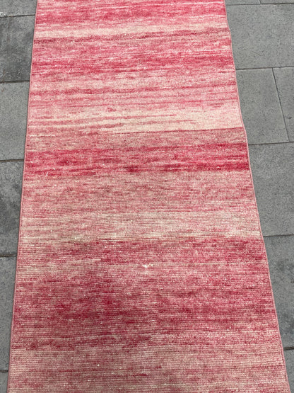 Long Vintage Runner Stairs Runner Rug 2.4 x 19 ft Handmade Runner Rug XL Oriental Runner Rug Staircase Hand Knotted Runner rug