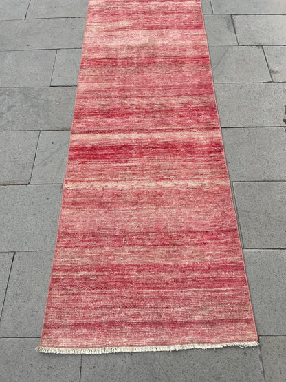 Long Vintage Runner Stairs Runner Rug 2.4 x 19 ft Handmade Runner Rug XL Oriental Runner Rug Staircase Hand Knotted Runner rug