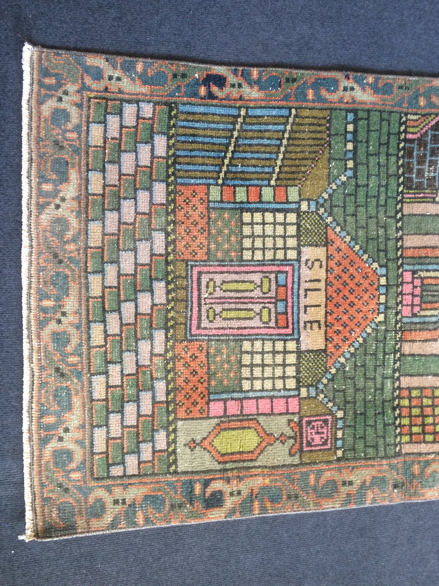 Turkish Rug, Oushak Rug, Oushak Rugs, Wool Oushak Rug, sufi mevlana Tapestry  Rug, Farmhouse Rug, Vintage Rug, Prayer Rug, Hand Made Rug