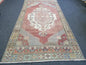 4.5 x 8.6 Turkish oushak rug, vintage rug, wool kitchen rug, Hand Knotted rug,