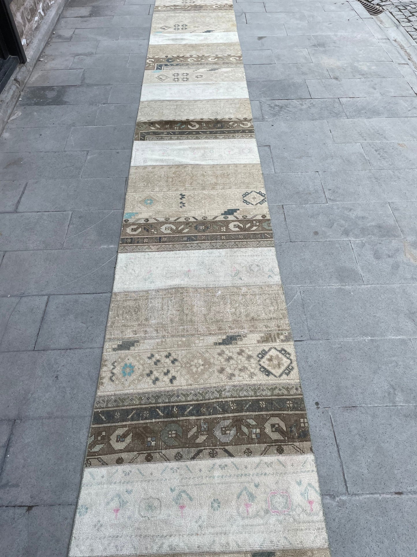 Extra Long Turkish Runner Very Long Patchwork Runner Rug 2.7 x 19.3 ft Vintage Runner Rug Oushak XL Oriental Runner Rug Staircase Runner rug