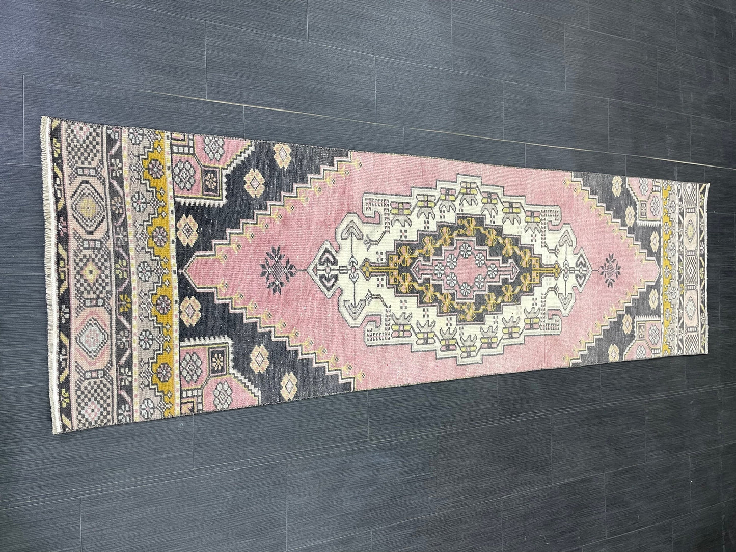 Hand Knotted Runner 2.3 x 8 Vintage Runner Rug Hallway Runner Rug Kitchen Runner Rug Wool Runner Rug Wool Turkish Runner Rug