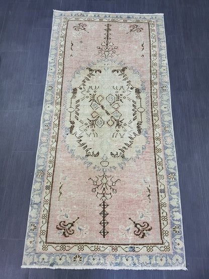 Oushak Rug, Rustic 2.10 x 5.10 Rug, Persian Rug, HandmadeRug, Turkish Rug, Farmhouse Rug, Vintage Rug, Wool rug,  vintage rug