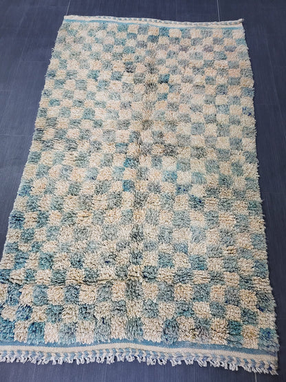 Antique Rug, High Wool Pile Rug, 3.8 x 5.10  Plush Rug,Handmade Rug,Shaggy Hand Knotted Rug,One Of A Kind Rug, Nomad Rug, Rear Rug