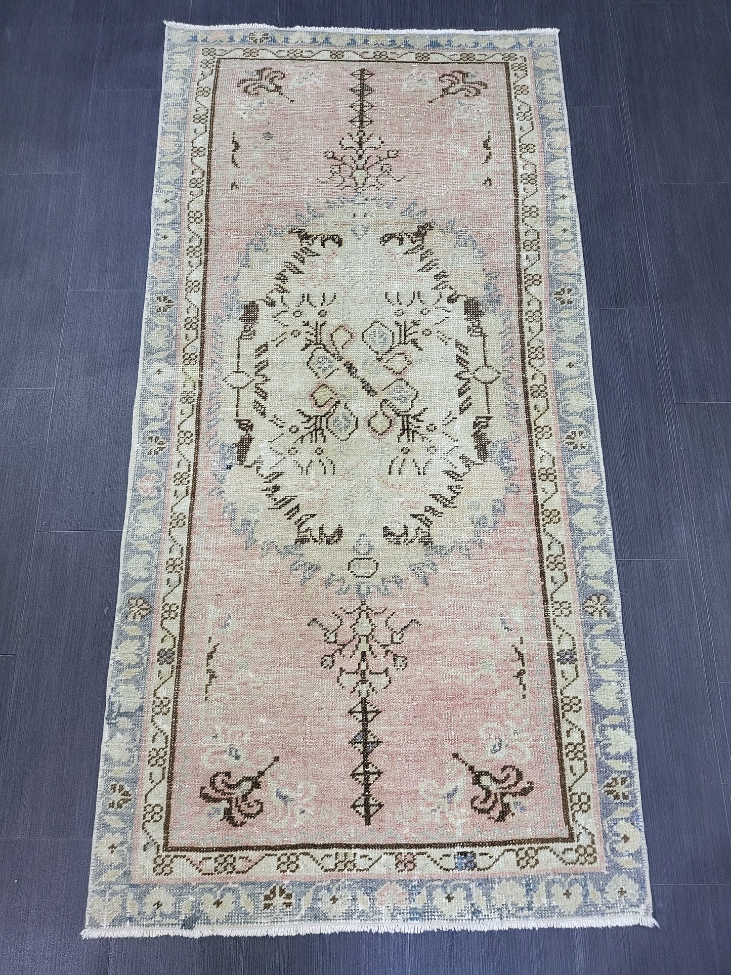 Oushak Rug, Rustic 2.10 x 5.10 Rug, Persian Rug, HandmadeRug, Turkish Rug, Farmhouse Rug, Vintage Rug, Wool rug,  vintage rug