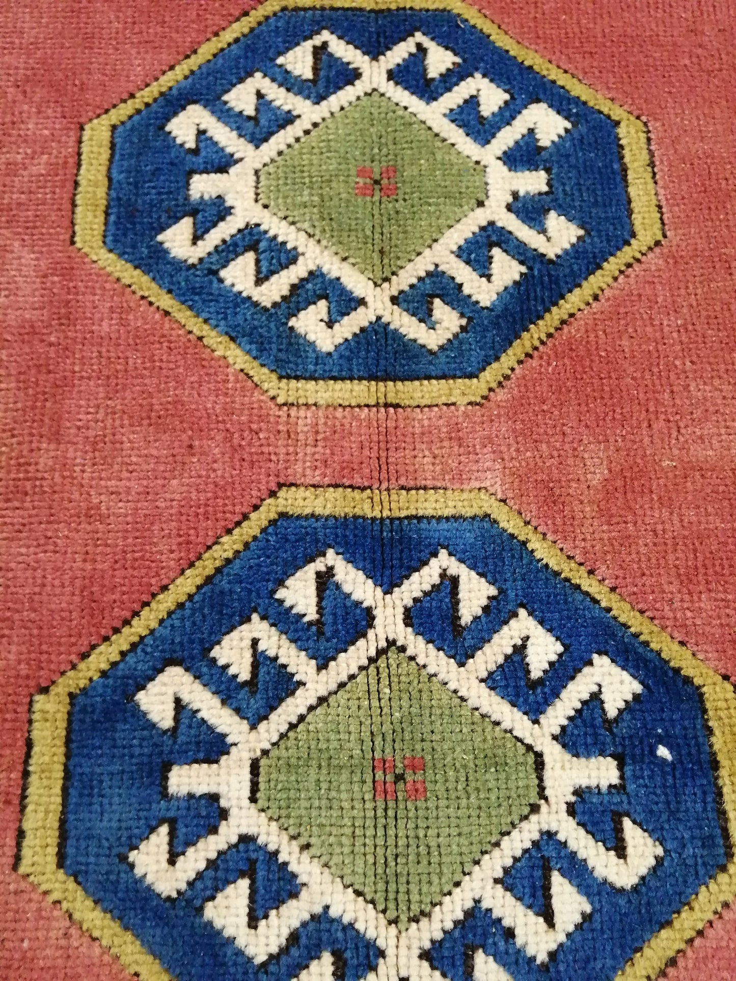 Vintage Rug 3.3 x  4.8 TURKISH HAND MADE Rug Vintage Turkish Rugs   Oushak Rug Turkish Oushak Rug, Vintage Oushak Rug, Wool Rug