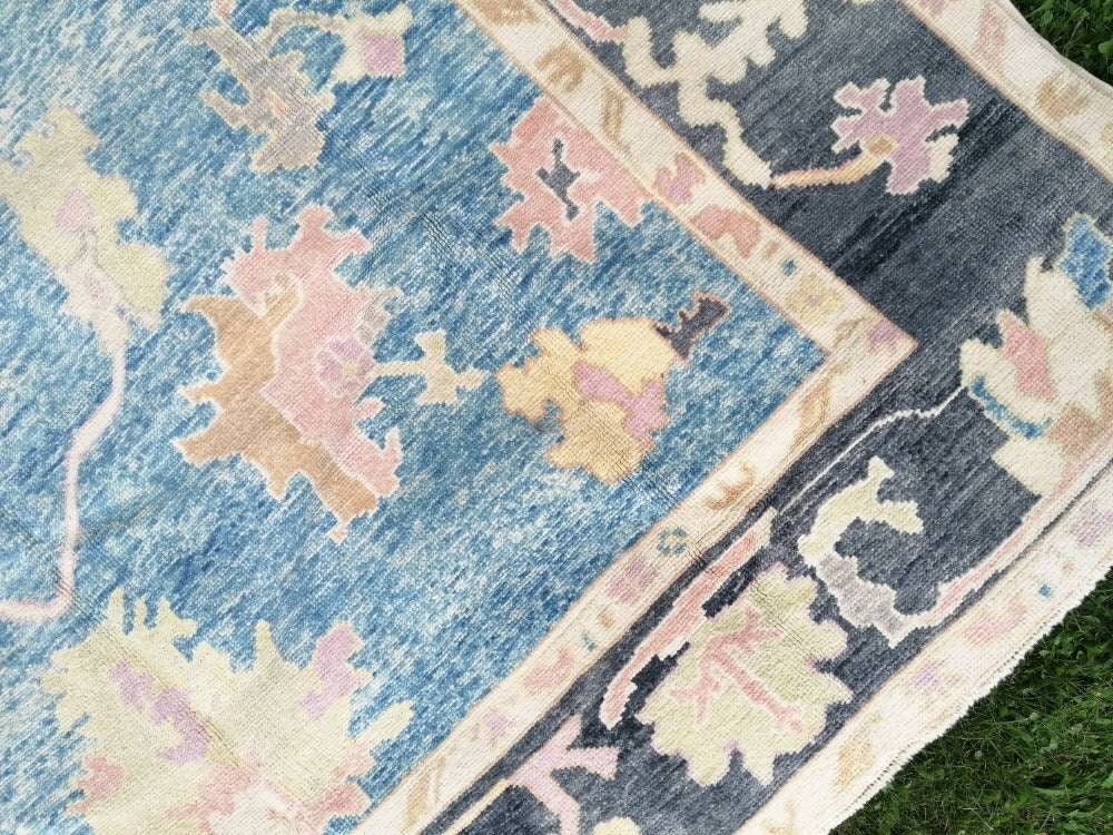 8.7x9.3 feet oversize vintage rug, new turkish rug, oversize living room rug, handmade wool lounge area oversize rug, bohemian anatolian rug