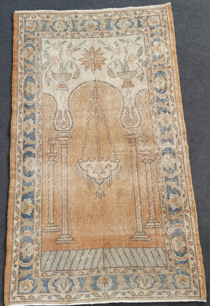 Vintage Rug Turkish  Rug Oushak Rug Wool Oushak Rug Vintage Rugs Boho Rug
