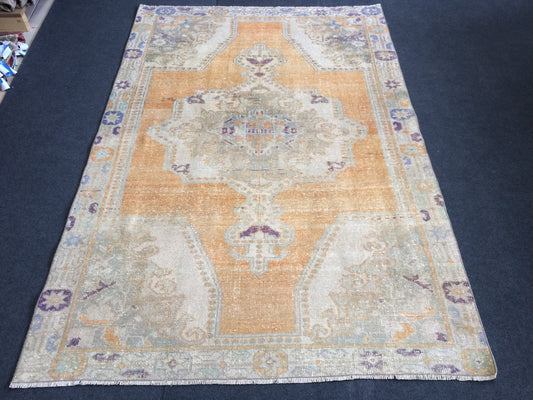 OUSHAK RUG TURKISH Oushak Rug Vintage Oushak Runner Rug Vintage Runner Rug Wool Oushak Rug Hand Made Rugs Vintage Turkish Rug
