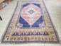 Oushak wool rug,turkish rug 4'9x8'5 vintage rug, unique hand made rug kitchen rug bohemian rug