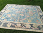 8.7x9.3 feet oversize vintage rug, new turkish rug, oversize living room rug, handmade wool lounge area oversize rug, bohemian anatolian rug