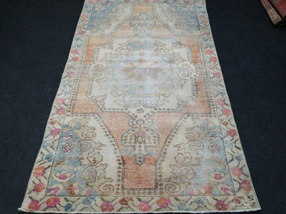 4x7 Rugs, Hand Made Rug, Oushak Rug, Rustic Rug, Bohemian Rug, Rug Runner, Turkish Rug, Farmhouse Rug, Vintage Rug, Wool rug