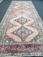 Vıntage runner rug, turkısh runner, anatolian runner 11x4'8 feet, hand made runner rug