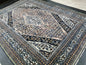 Vintage Persian Rug, Unique Motif Rug, 8 x 11.2 Persian Rug, Hand Knotted Rug, Eclectic Rug, Hand Made Rug, Living room Rug Navy rug 8x11