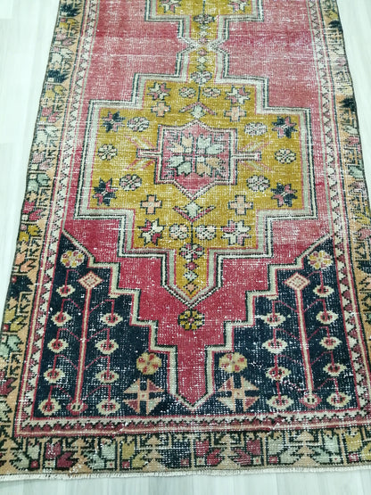 8.3 X 3.3 Rugs, Hand Made Rug, Oushak Rug, Rustic Rug, Bohemian Rug, Rug Runner, Turkish Rug, Farmhouse Rug, Vintage Rug, Wool rug
