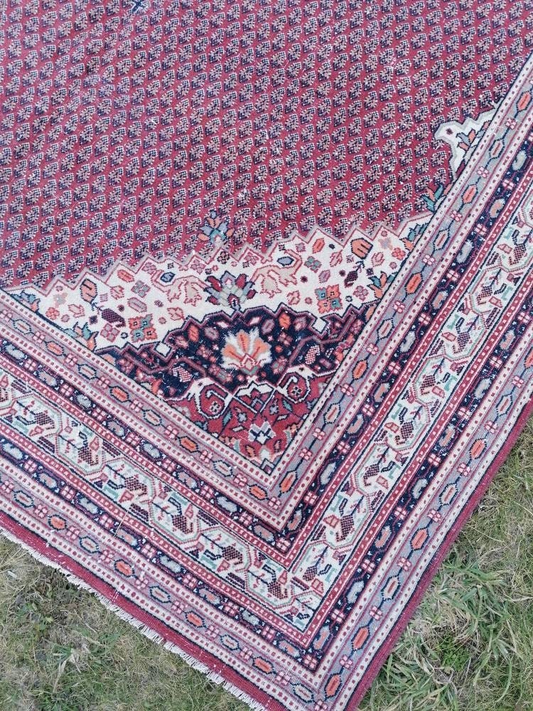 Morracon wool rug 6'3x9'3 vintage wool rug, oushak hand made rug, bohemian rug, living room rug