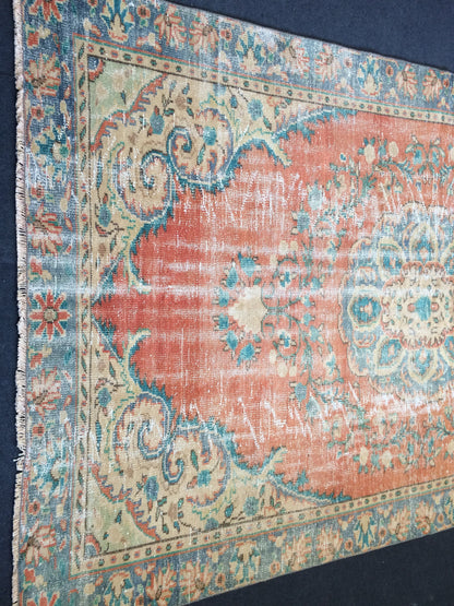 6x10 Large Area OUSHAK RUG TURKISH  Rug Vintage Rug Vintage Oriental Rugs Oushak Rug Hand Made Rugs Vintage Turkish Rug