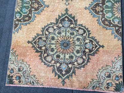 Mini Rug Small Area Rug Turkish Rug Oushak Rug Hand Made Rug Vintage Rug