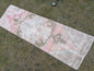 Oushak wool runner 2'2x7 distressed turkish rug, vintage runner , runner rug,kitchen rug, vintage anatolian rug