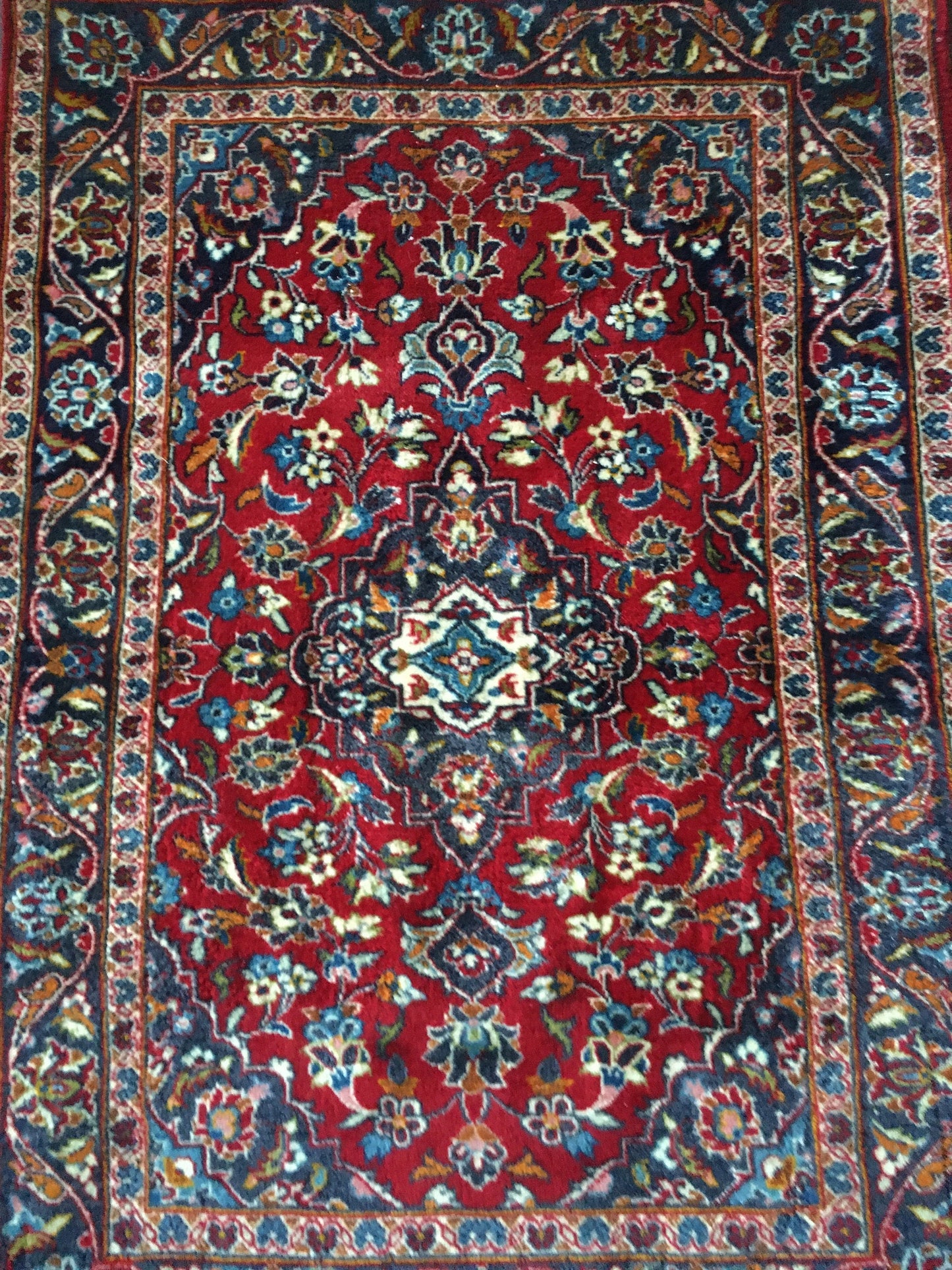 3x5 new turkish handmade rug, wool on wool blue soft vintage bedroom rug, living room floor medium rug, laundry area rug, kitchen middle rug