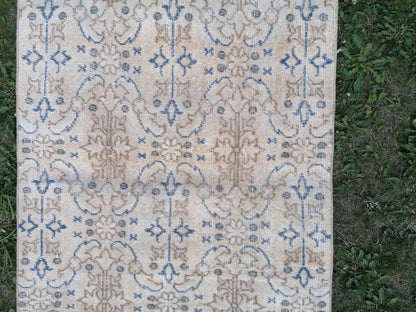 Turkısh rug vıntage rug, vıntage turkısh rug, hand made rug,wool rug 2'8x6 feet