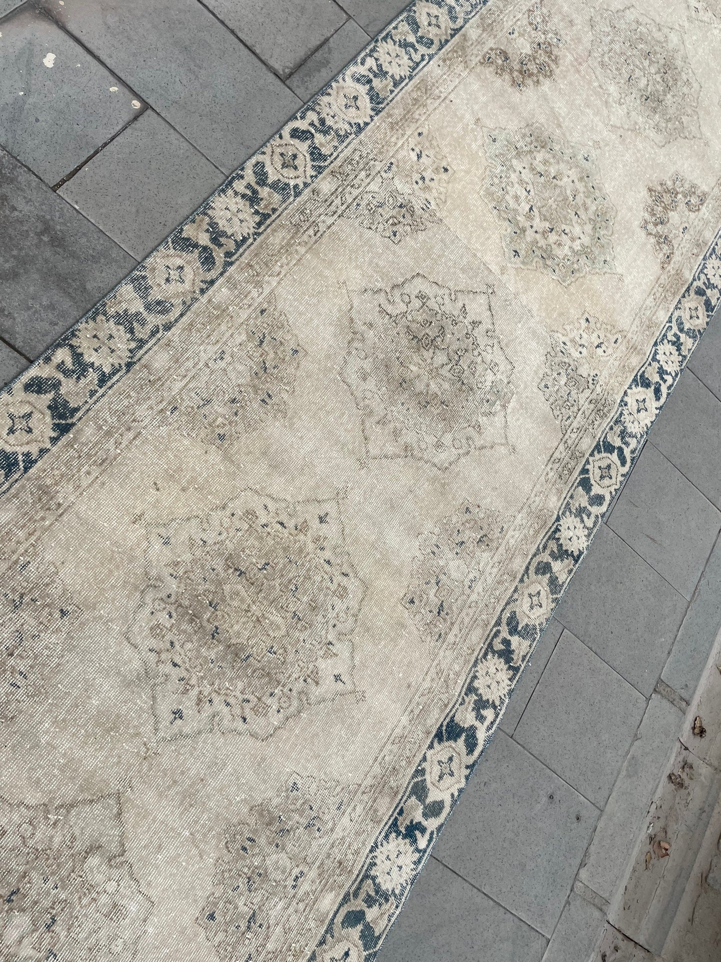 Muted Extra Long Turkish Runner Very Long Muted Oushak Runner Rug 5 x 22.4 Vintage Runner Rug XL Oriental Runner Rug Staircase Runner rug
