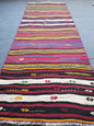5'10x2 flat woven rugs, hand made flatweave rug, oushak rug, rustic rug, bohemian rug, rug runner, turkish rug, farmhouse rug, vintage rug