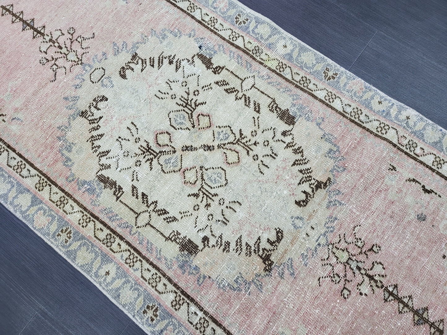 Oushak Rug, Rustic 2.10 x 5.10 Rug, Persian Rug, HandmadeRug, Turkish Rug, Farmhouse Rug, Vintage Rug, Wool rug,  vintage rug