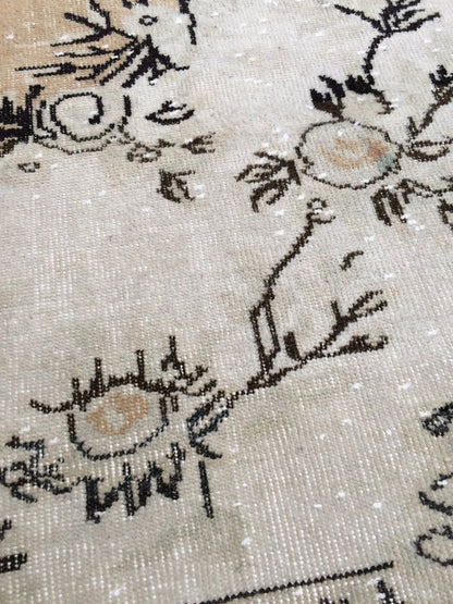 6.4 x 9.8 Vintage Rug Oushak Rug Turkish Rug Vintage Oriental Rug 6x10 rug