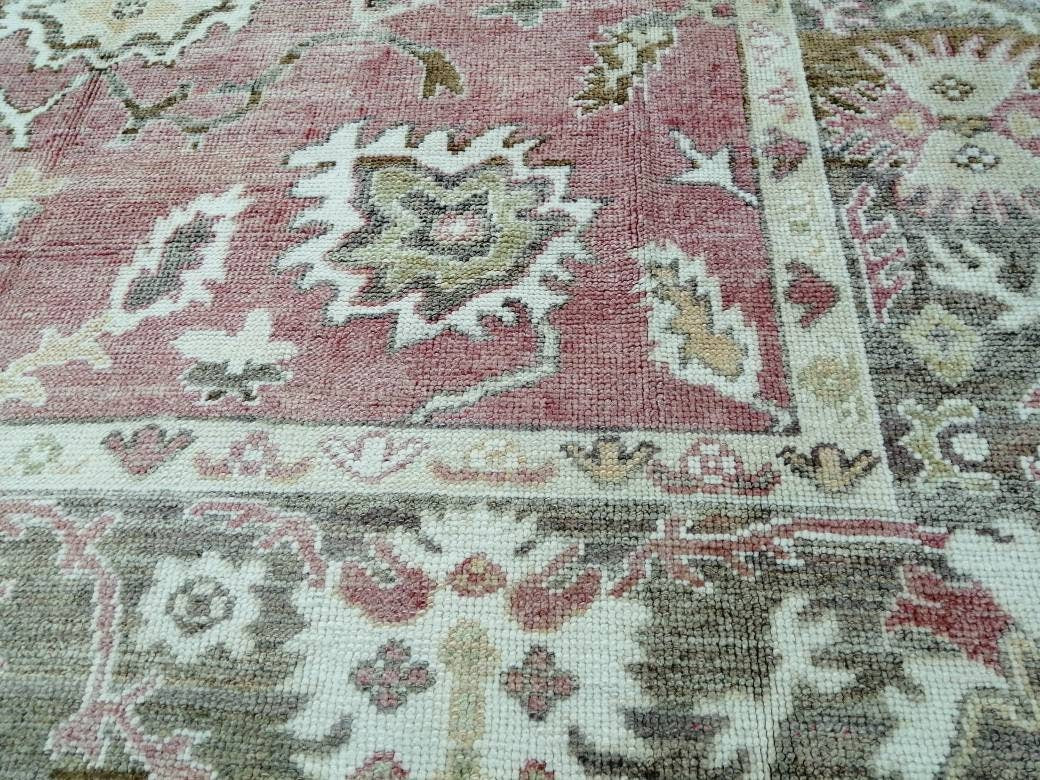 Vintage Rugs, Vintage 10 x 8.3 Oushak Rug, Vintage Rug, TURKISH RUG, Oriental Rug, Farmhouse Rug, Rustic Rug, Wool Rug, 8x10 Rug