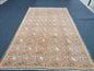 Hand made wool bohemian rug 7'2x4'5 vintage rug