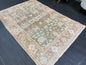 Wool Handmade 3 x 4.5 Rug, Persian Rug, Turkish Rug, Hand Knotted Wool Rug, Vintage Rug, Oushak Rug