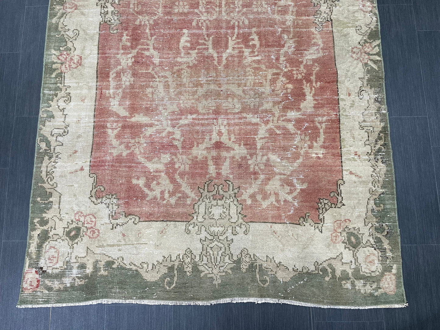 Antique OUSHAK RUG 4.6 x 8 Vintage Rug Vintage Rug Wool Rug Hand Made Rugs Vintage Turkish Rug wholesalerugs