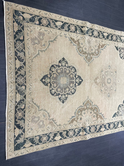 MUTED Turkish Runner Rug 5 x 13.5 Runner Antique Oushak Runner Faded Vintage Runner Rug Muted Vintage Muted Runner Rug Persian Runner
