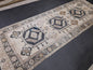 Muted Runner Rug Muted Turkish Runner Rug Vintage 4.5 x 13 Runner Rug Hallway Runner Rug Kitchen Runner Rug Oriental Runner Rug Wool Runner