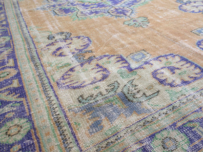 6.2 x 10 Large Area OUSHAK RUG TURKISH Oushak Rug Vintage Rug Vintage Runner Rug Wool 6 by 10 Rug Hand Made Rugs Vintage Turkish Rug