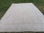 6'6x9'6 large morracon wool rug, oushak hand made rug,muted bohemian rug, living room rug