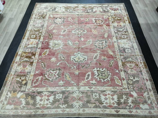 Vintage Rugs, Vintage 10 x 8.3 Oushak Rug, Vintage Rug, TURKISH RUG, Oriental Rug, Farmhouse Rug, Rustic Rug, Wool Rug, 8x10 Rug
