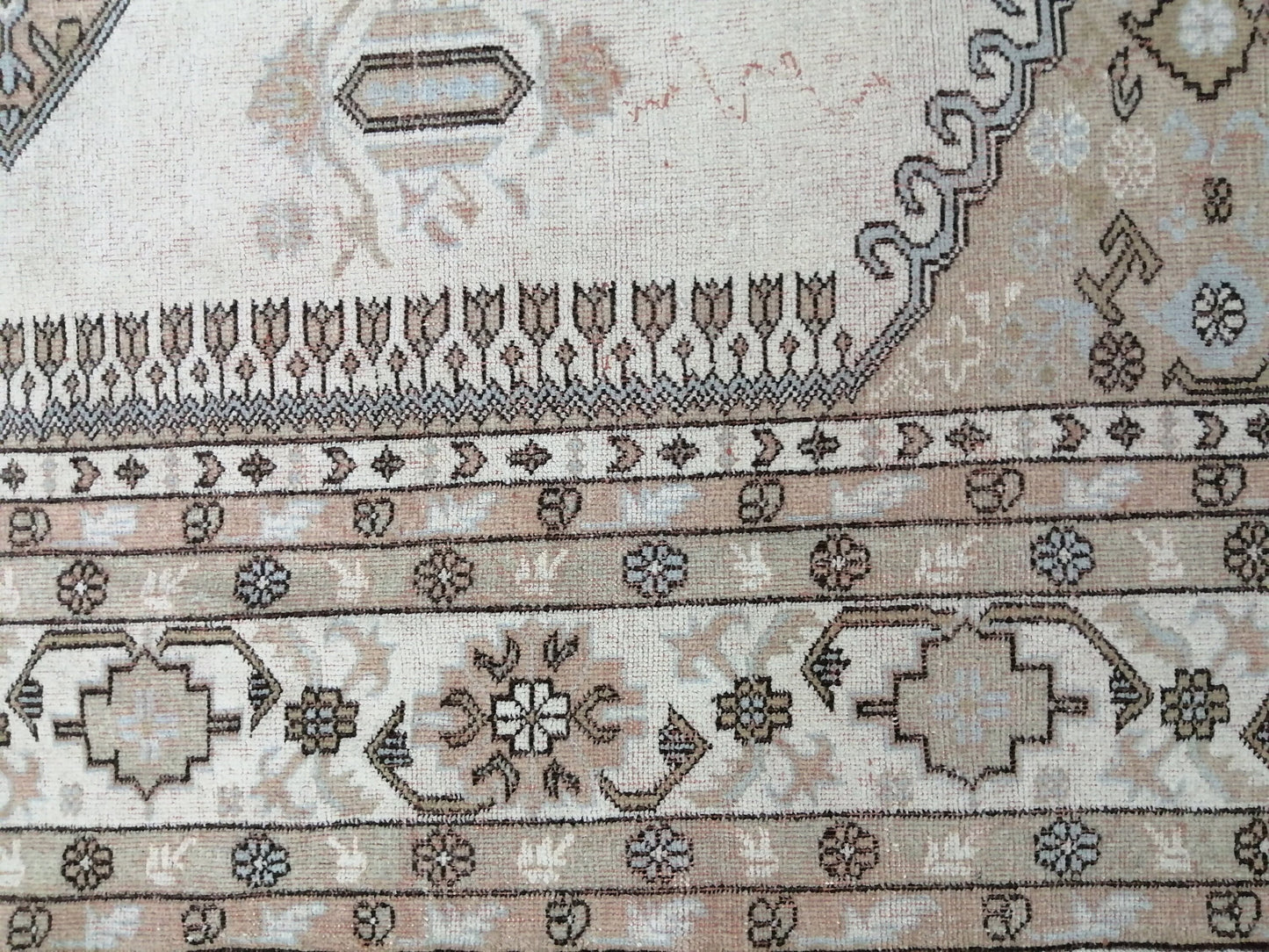 Neutral Rugs, 5.2 X 9 ft Vintage Rug Muted Oushak Rug, Rustic Rug, Turkish Rug, Farmhouse Rug, Wool rug