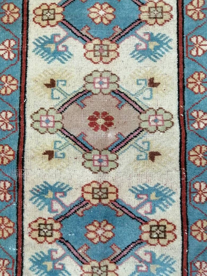 3.8x6.6 Rug Hand Made Rug, Oushak Rug, Soft wool Rug, Rug Fun Rug Turkish Rug, Farmhouse Rug, Vintage Wool Carpet Oriental Rug