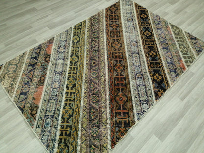 Patchwork Rugs, Handmade Rug Oushak Rug, Rustic Rug, Bohemian Runner, Turkish Rug Farmhouse Rug, Vintage Rug Company Wool rug Wholesale Rug