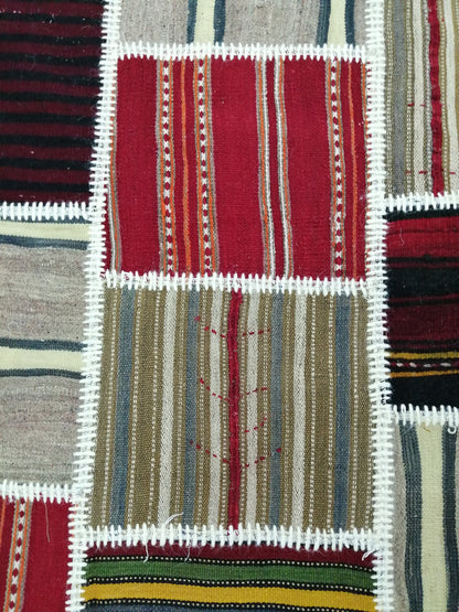 Patchwork Rugs, Hand Made Rug, Oushak Rug, Rustic Rug, Bohemian Rug, Rug Runner, Turkish Rug, Farmhouse Rug, Vintage Rug, Wool rug