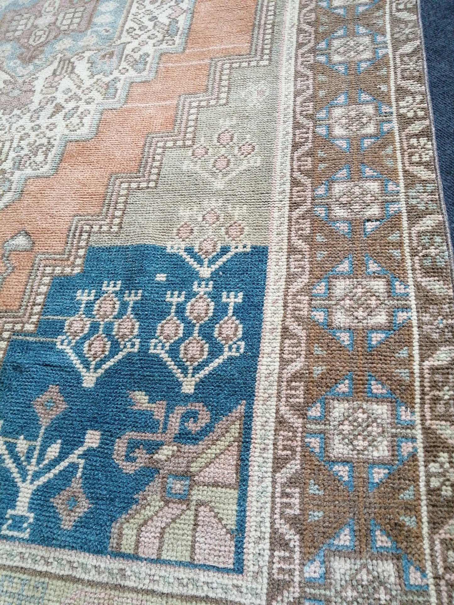 4.6 x 8.2 Wool Rugs  TURKISH HAND MADE Rugs Vintage Turkish Rugs  Anatolian Oushak Rug Turkish Oushak Rug, Vintage Oushak Rug, Wool Rug