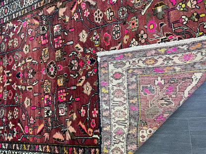 Persian RUG, Fine Hand Knotted 4.6 x 6.9 Rug, Turkish Vintage Oriental Rug, Vintage Rug, Fine Knotted Antique Rug, Wool Living room Rug,