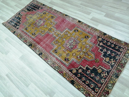 8.3 X 3.3 Rugs, Hand Made Rug, Oushak Rug, Rustic Rug, Bohemian Rug, Rug Runner, Turkish Rug, Farmhouse Rug, Vintage Rug, Wool rug