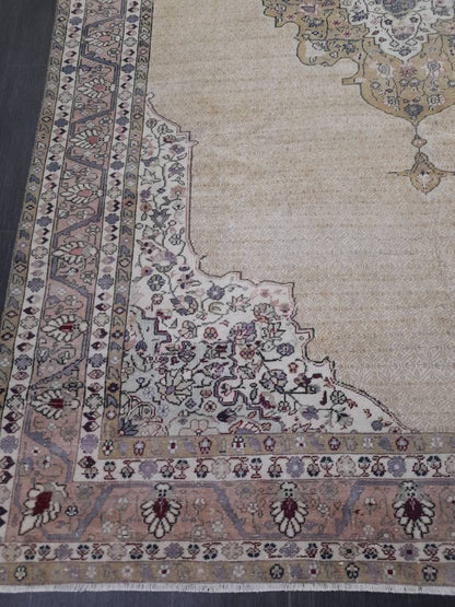 Persian RUG 6.4 x 9.2 Handmade Rug Vintage Oriental Rug Antique Persian Hand Made Rug Fine Knotted Turkish Rug Quality Rug