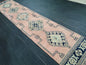 Oushak Runner Rug 2.3 x 11.7  Muted Vintage Runner Rug Hallway Runner Rug Kitchen Runner Rug Wool Runner Rug Wool Oushak Rug